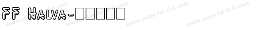 FF Halva字体转换